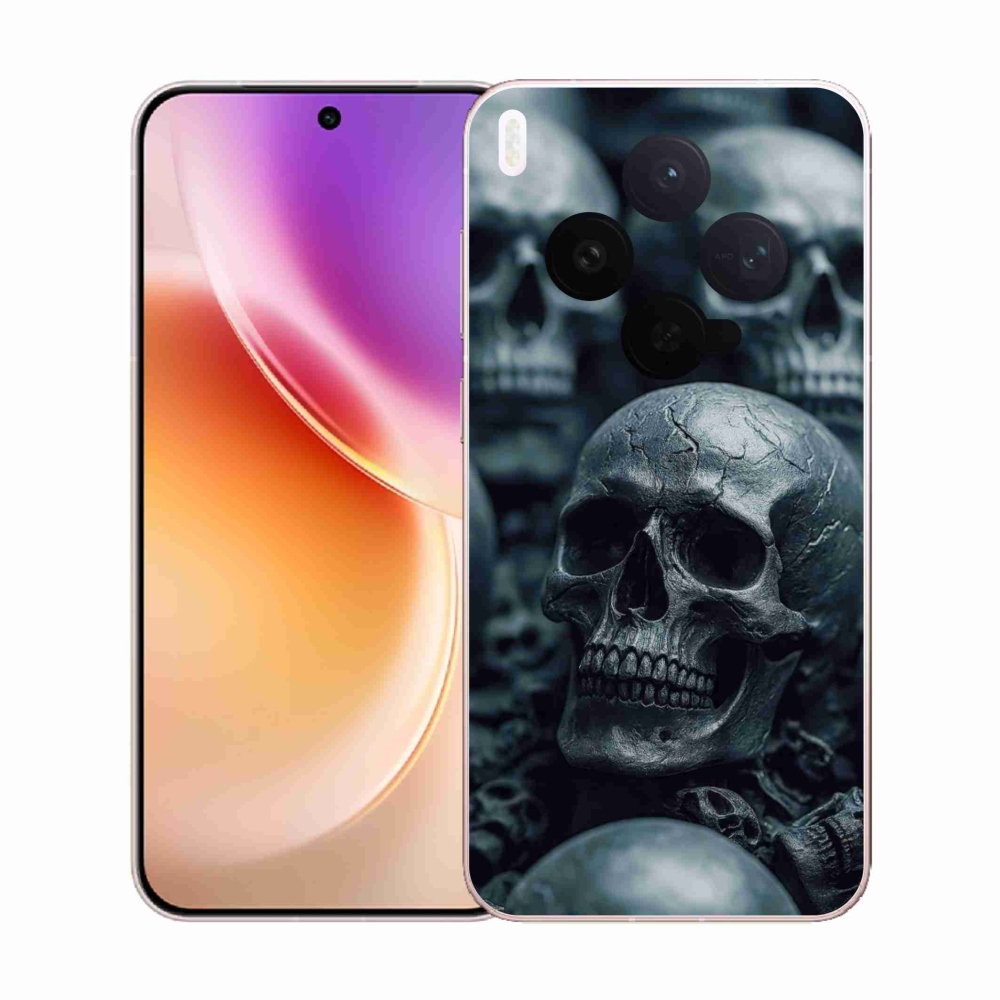 Gélový kryt mmCase na Vivo X300 5G - lebka 2