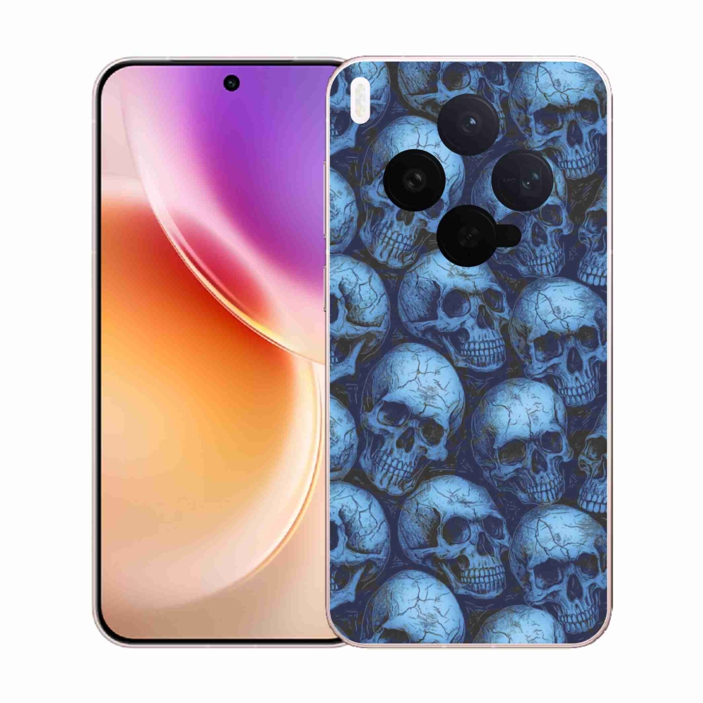 Gélový kryt mmCase na Vivo X300 5G - lebky