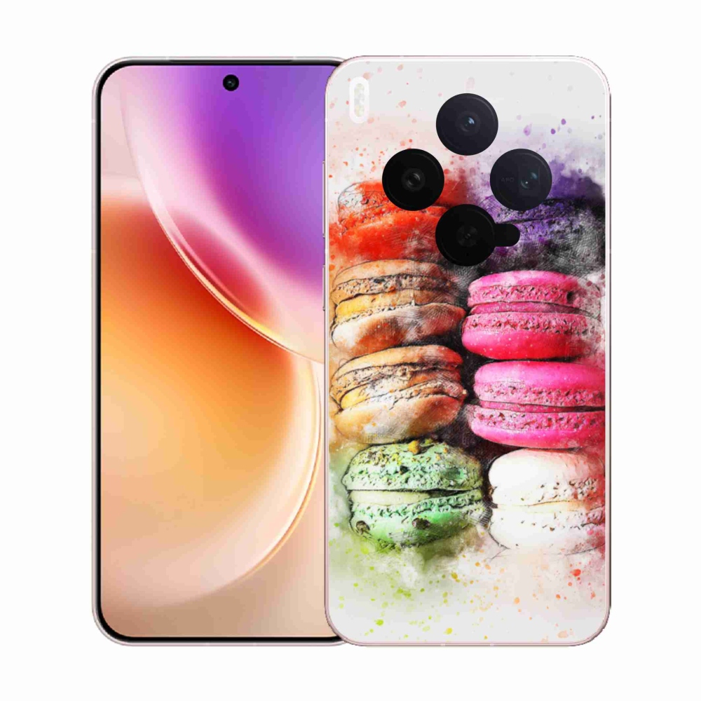 Gélový kryt mmCase na Vivo X300 5G - makrónky