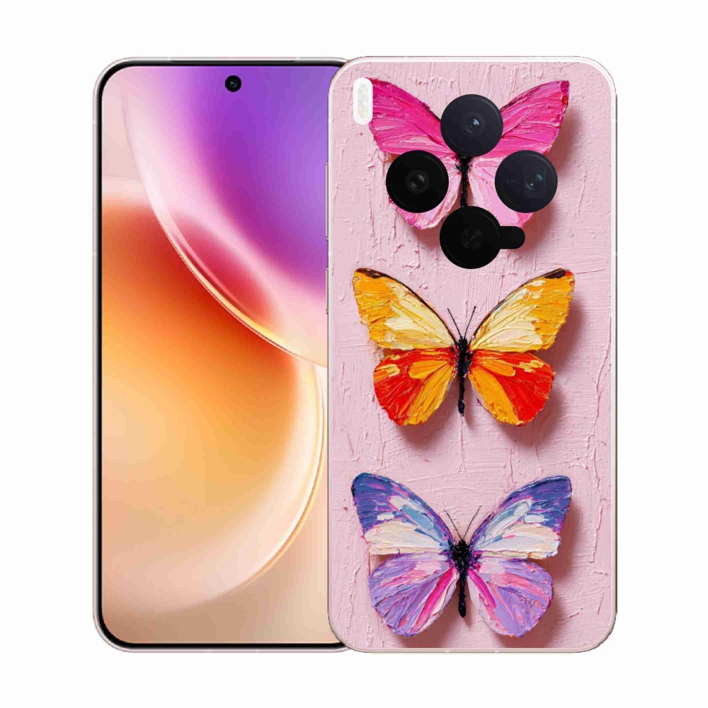 Gélový kryt mmCase na Vivo X300 5G - motýlia trojica