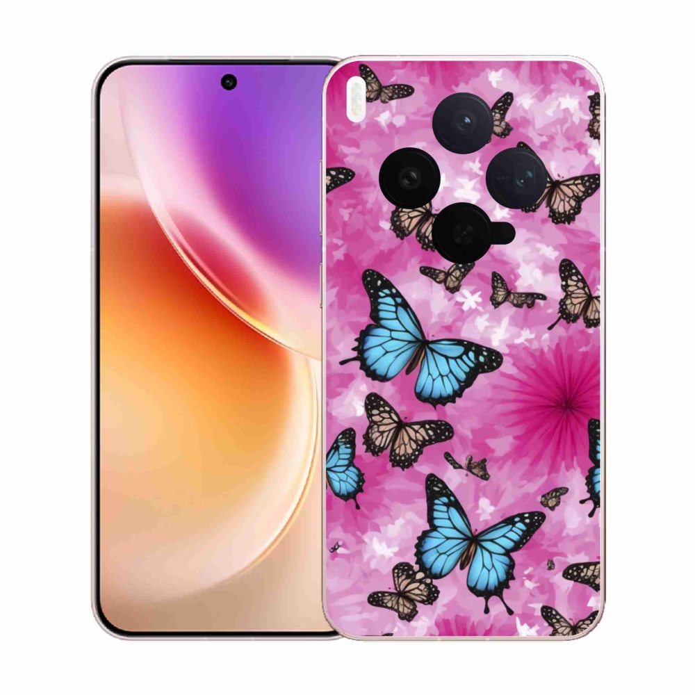 Gélový kryt mmCase na Vivo X300 5G - motýlia záhrada