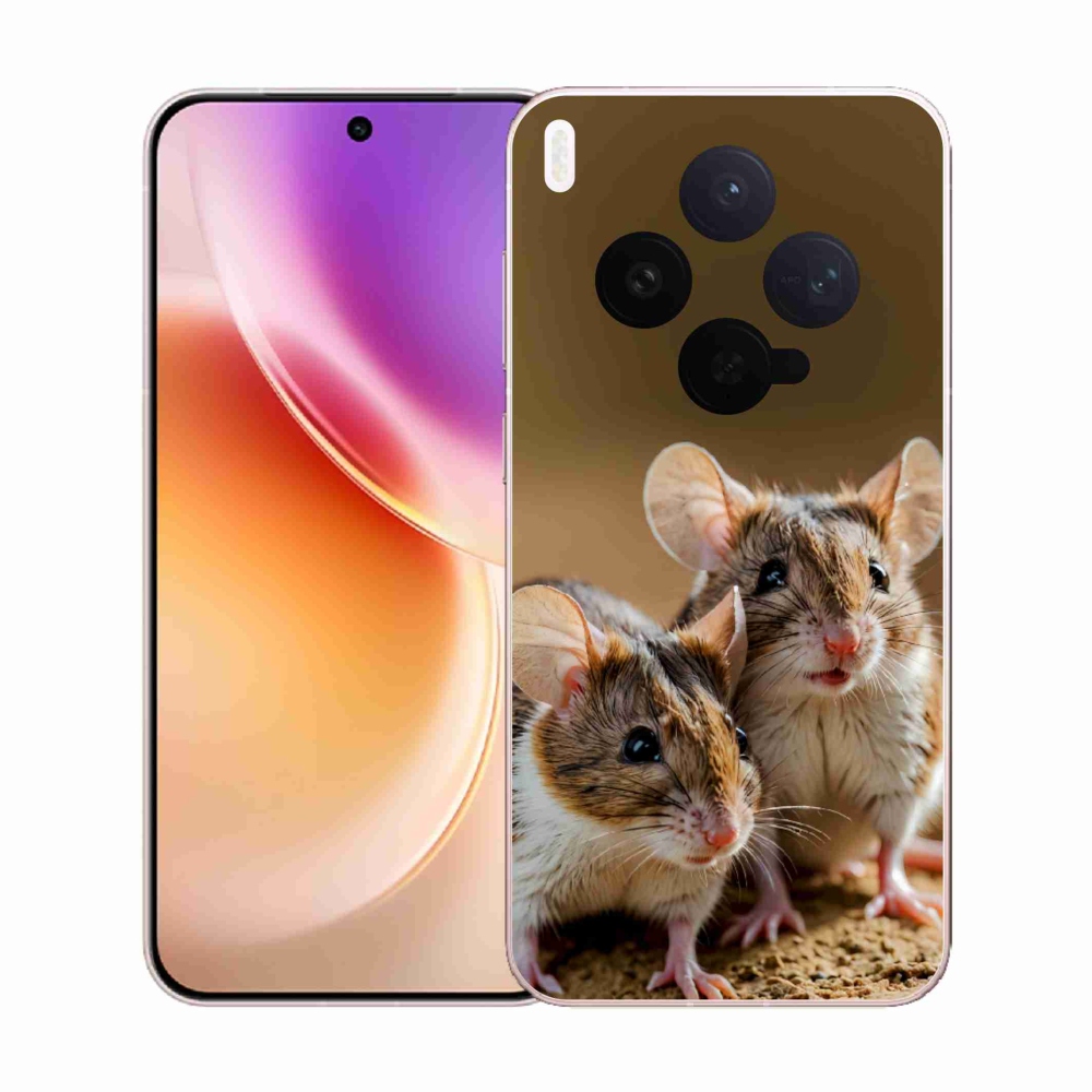 Gélový kryt mmCase na Vivo X300 5G - myší duo