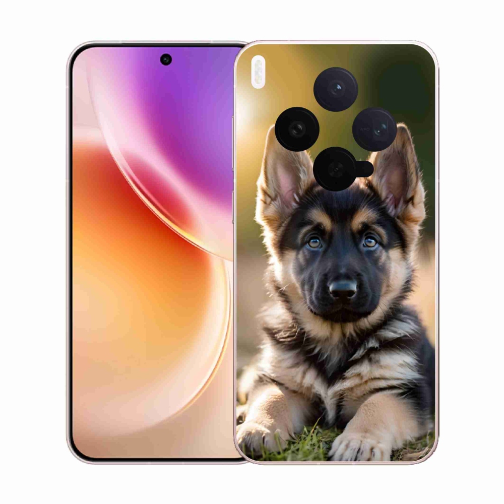 Gélový kryt mmCase na Vivo X300 5G - nemecký ovčiak v prírode