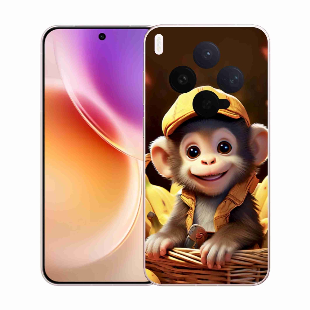 Gélový kryt mmCase na Vivo X300 5G - opice v košíku