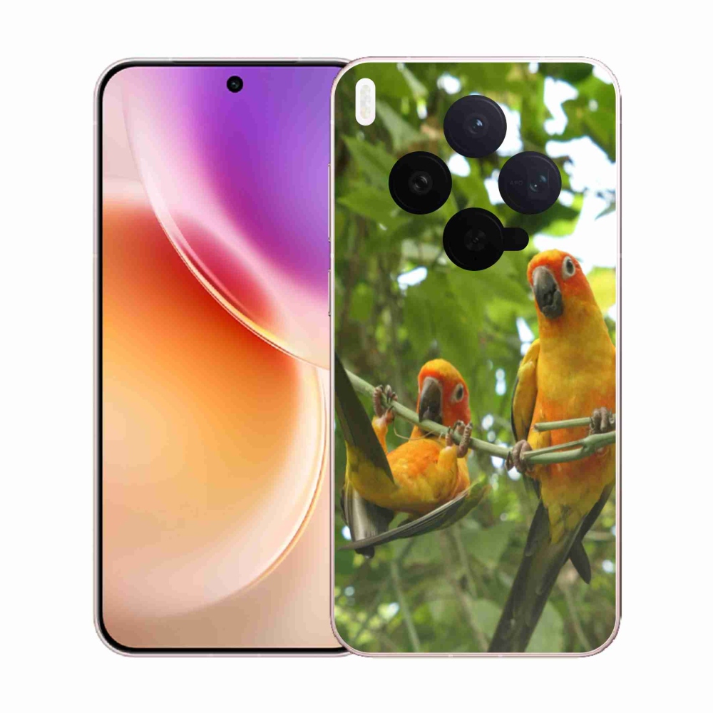 Gélový kryt mmCase na Vivo X300 5G - papagáje aratingy