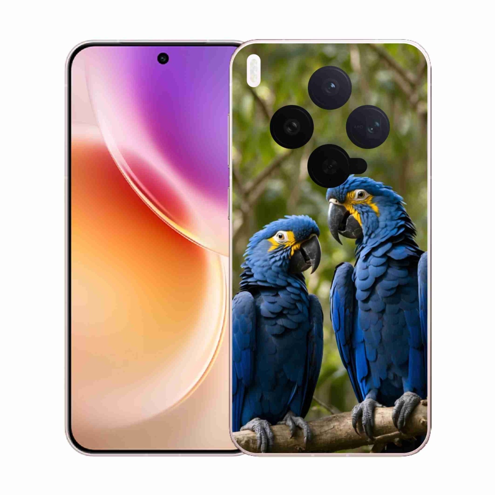 Gélový kryt mmCase na Vivo X300 5G - papagájové duo