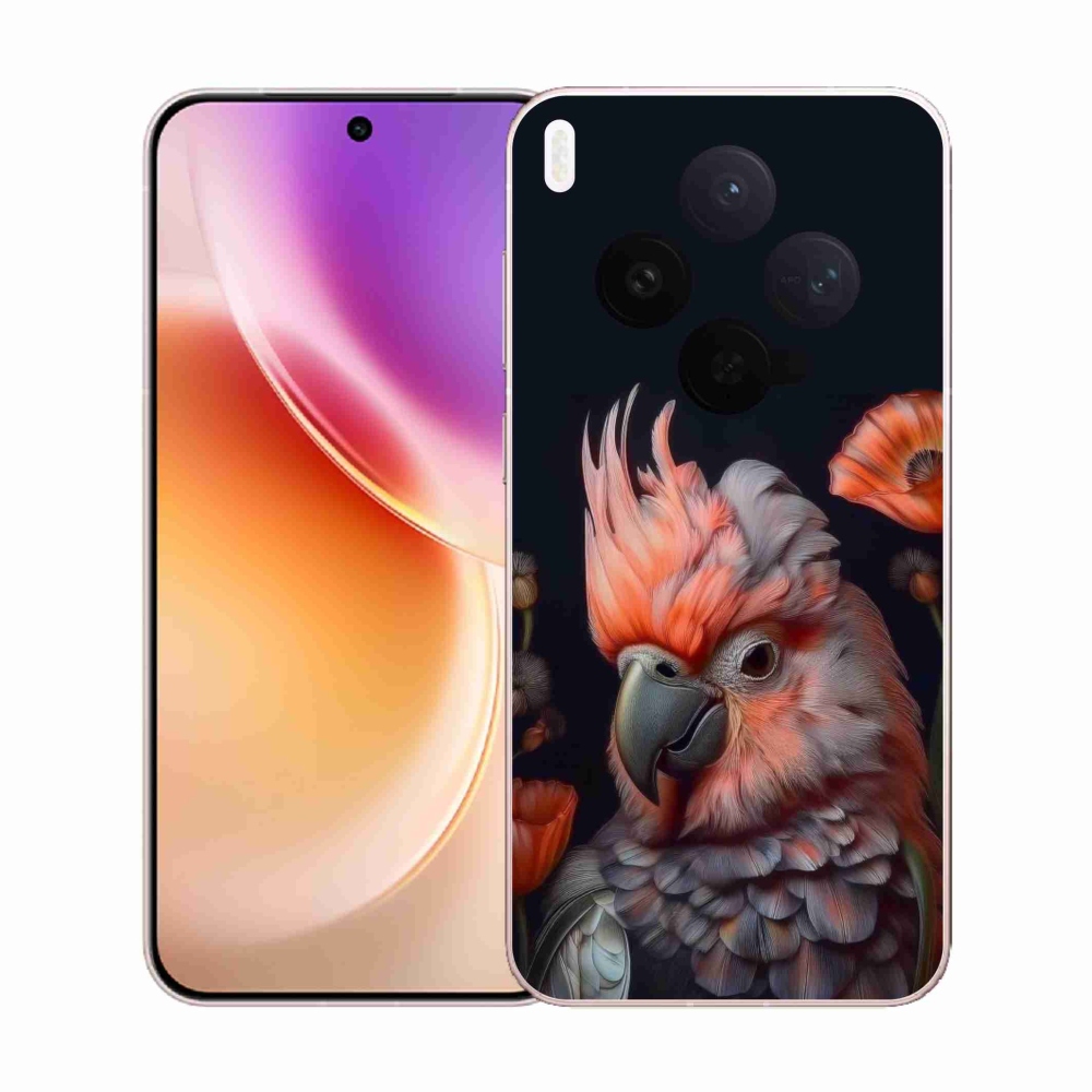 Gélový kryt mmCase na Vivo X300 5G - papagáj kakadu vo farbách