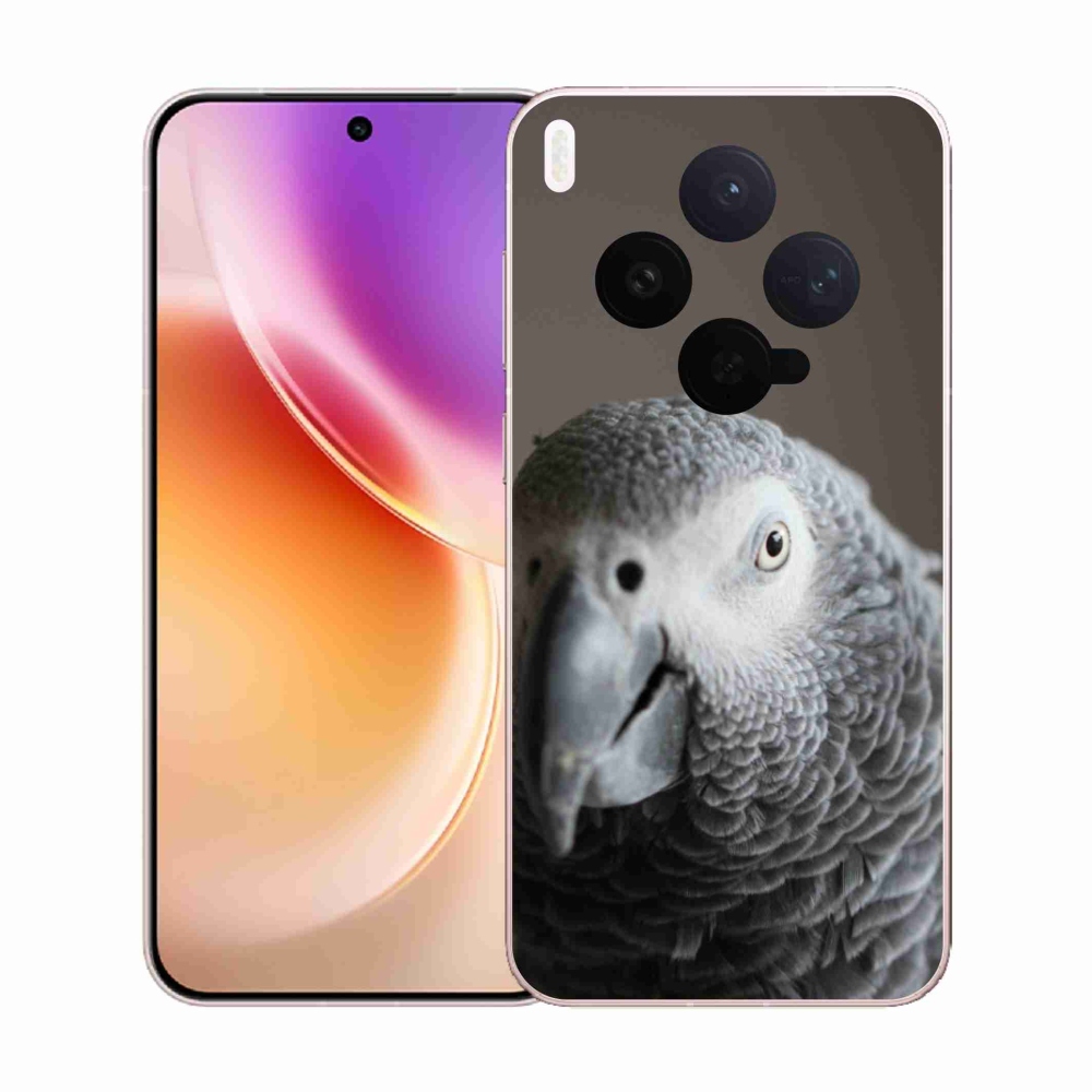 Gélový kryt mmCase na Vivo X300 5G - papagáj žako 2