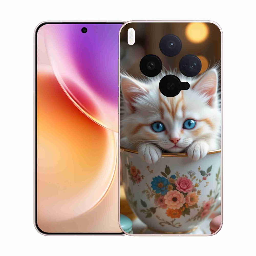 Gélový kryt mmCase na Vivo X300 5G - roztomilé mačiatko 6