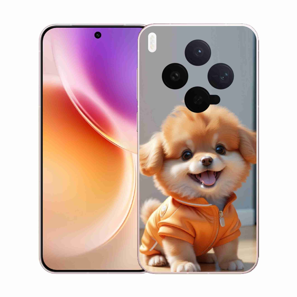 Gélový kryt mmCase na Vivo X300 5G - roztomilý pomeranian v mikine