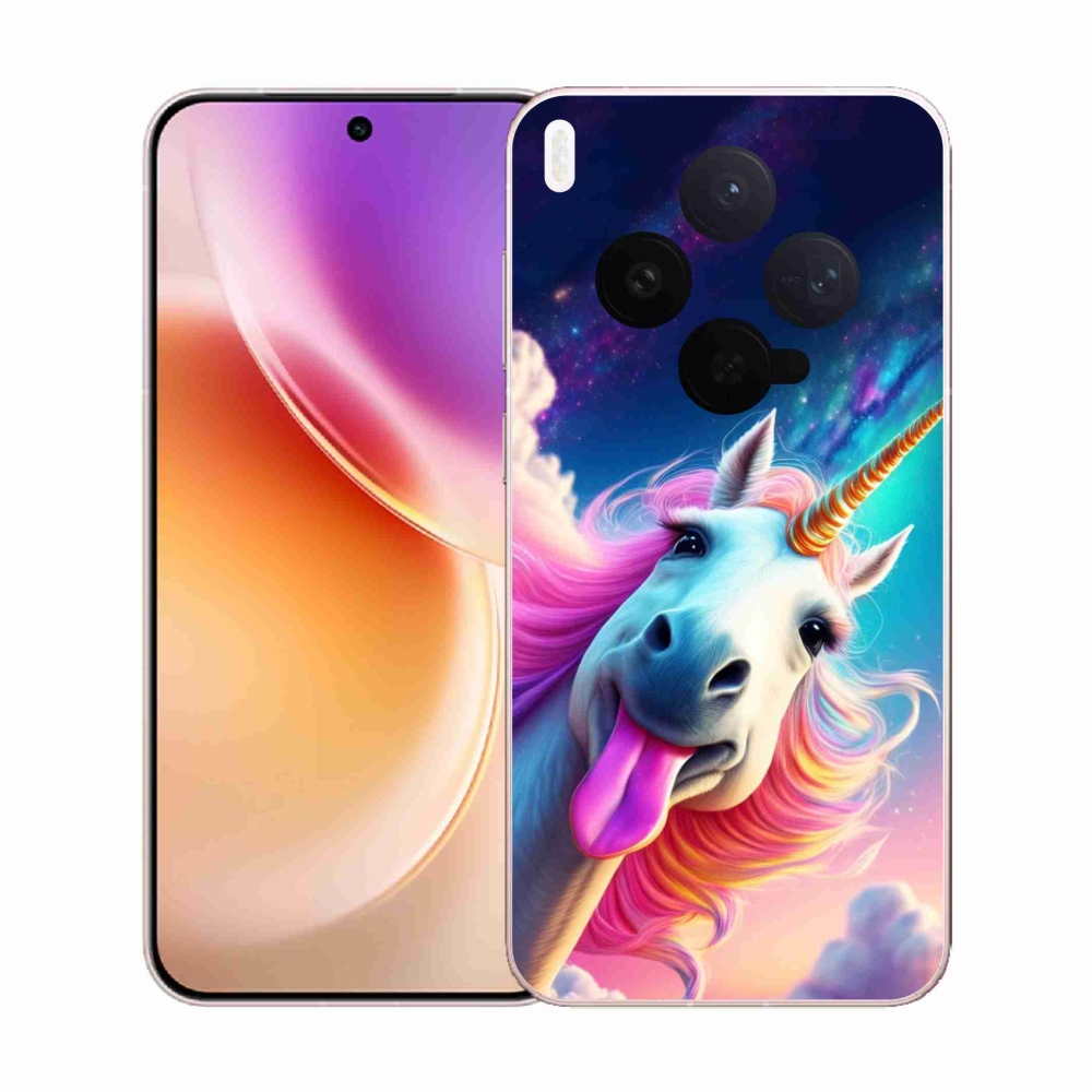 Gélový kryt mmCase na Vivo X300 5G - šialený jednorožec