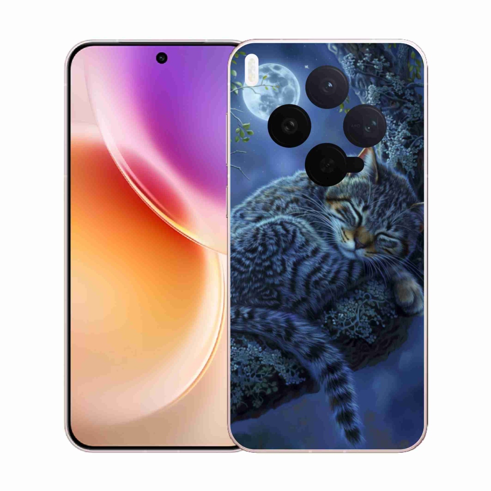 Gélový kryt mmCase na Vivo X300 5G - spiaca mačka