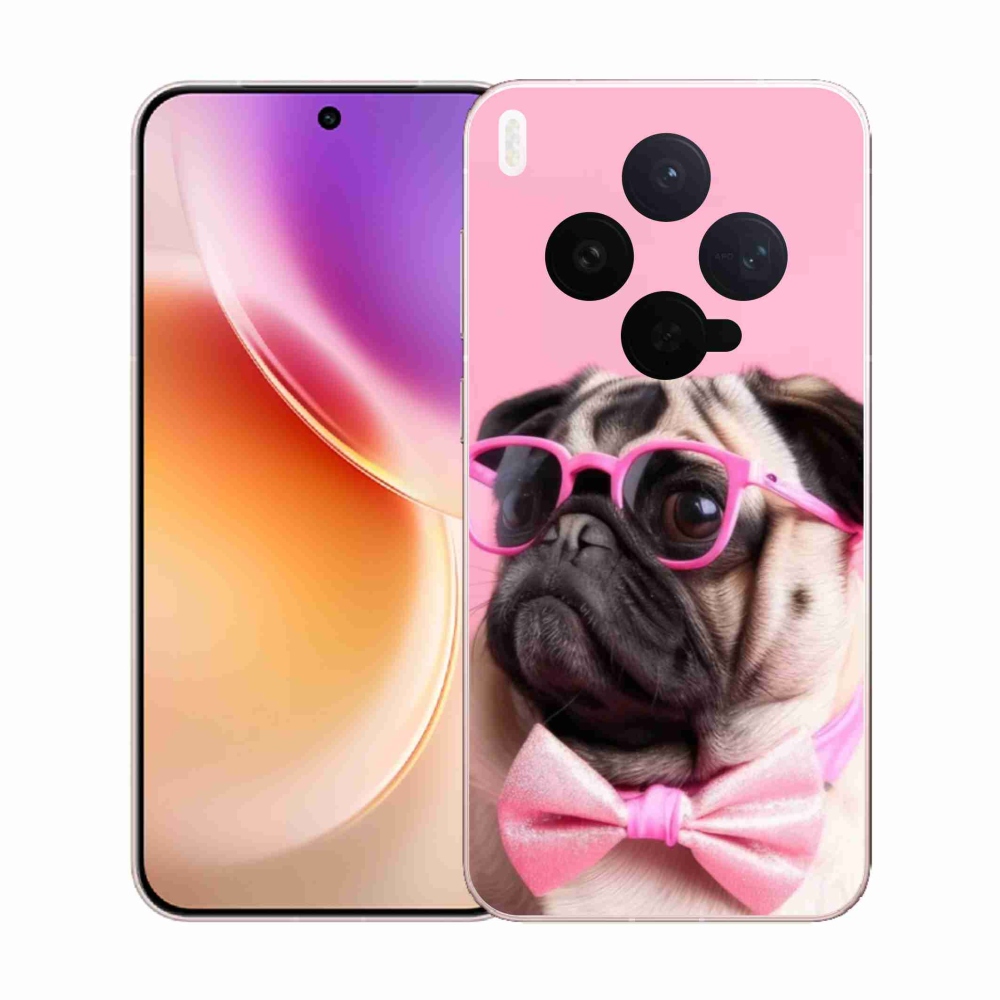 Gélový kryt mmCase na Vivo X300 5G - štýlový mops