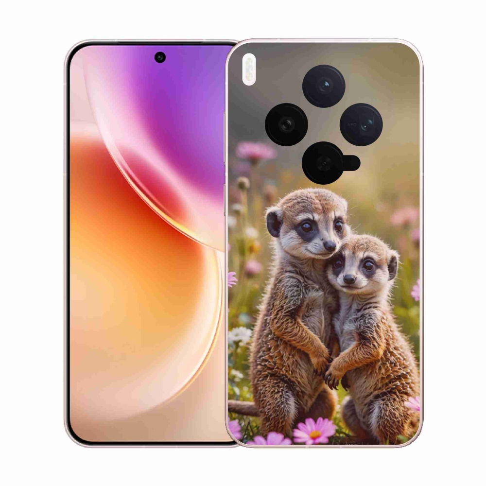 Gélový kryt mmCase na Vivo X300 5G - surikatí duo