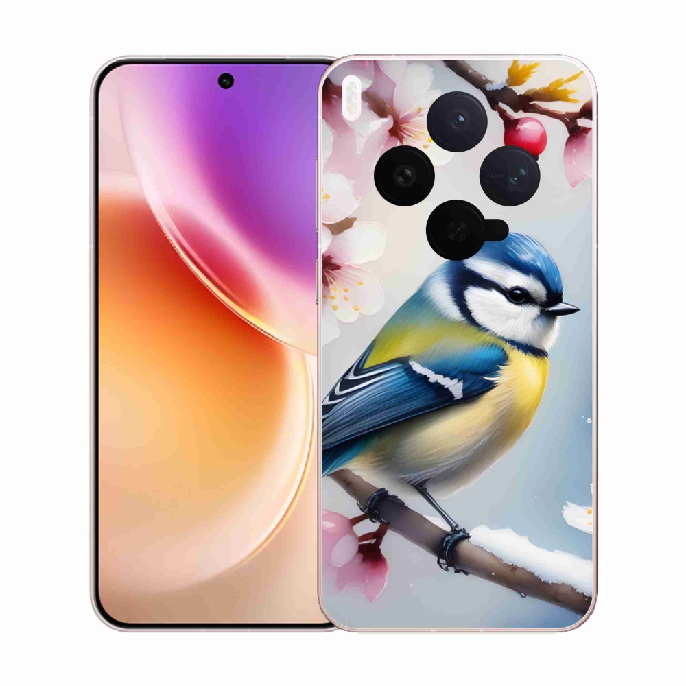 Gélový kryt mmCase na Vivo X300 5G - sýkorka