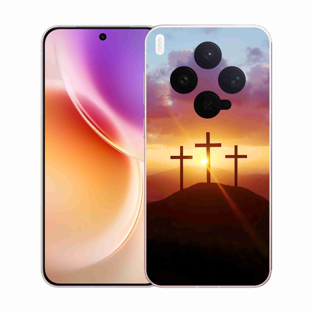 Gélový kryt mmCase na Vivo X300 5G - tri kríža