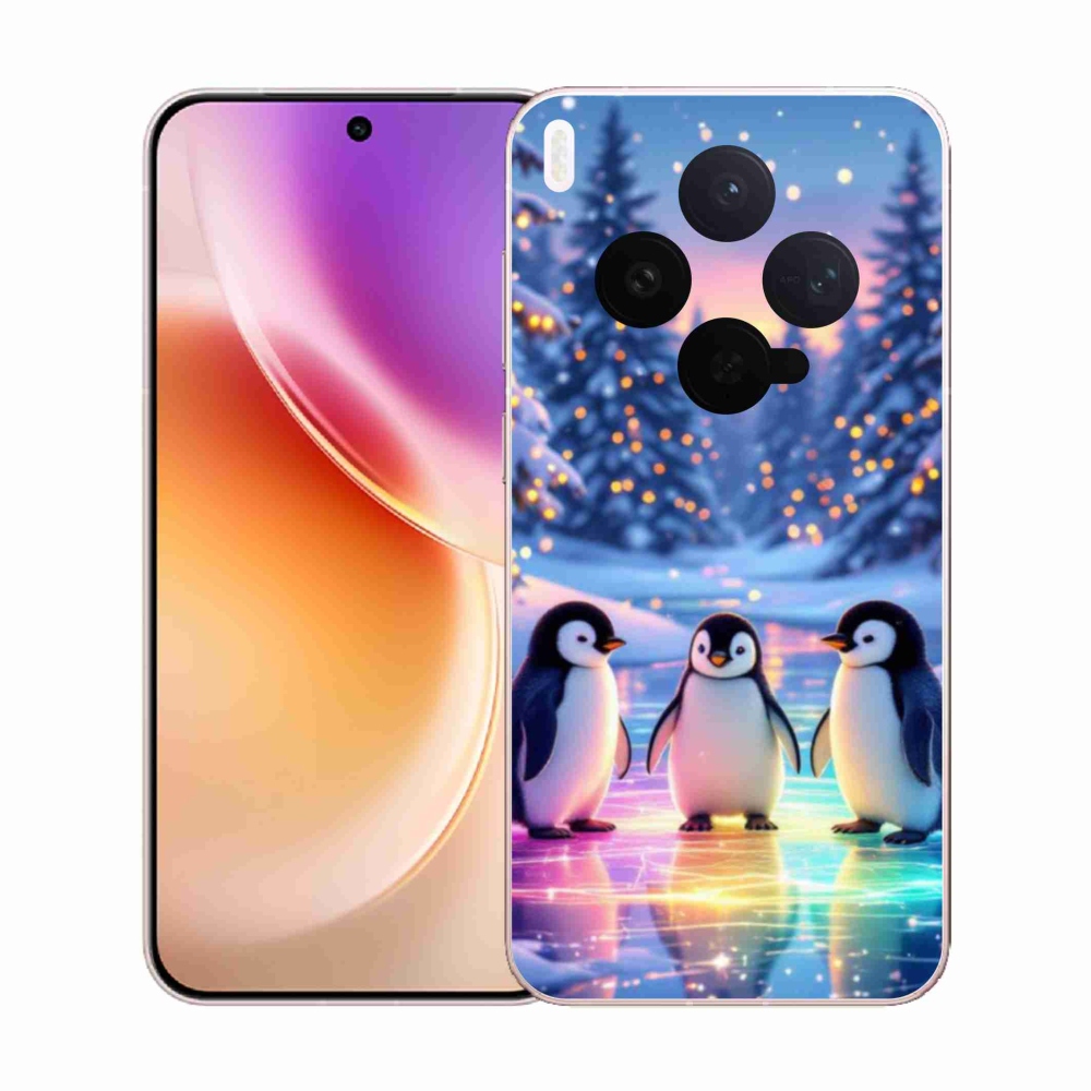 Gélový kryt mmCase na Vivo X300 5G - tučniaky