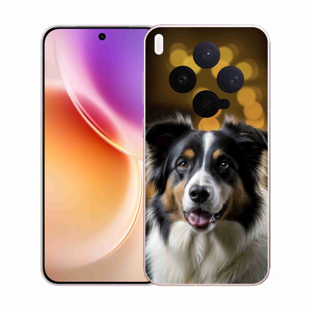 Gélový kryt mmCase na Vivo X300 5G - usmievavý austrálsky ovčiak