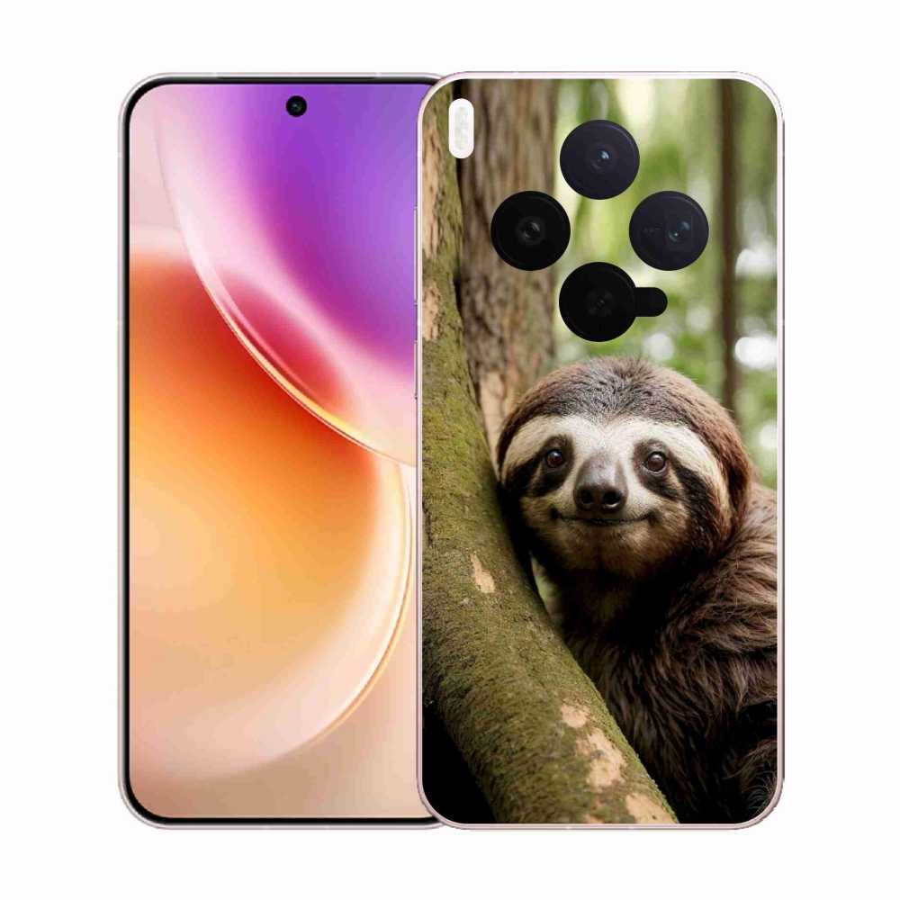 Gélový kryt mmCase na Vivo X300 5G - usmievavý leňochod