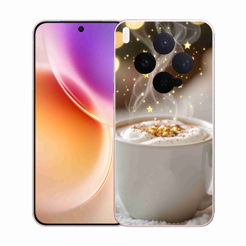 Gélový kryt mmCase na Vivo X300 5G - vianočný horúci nápoj