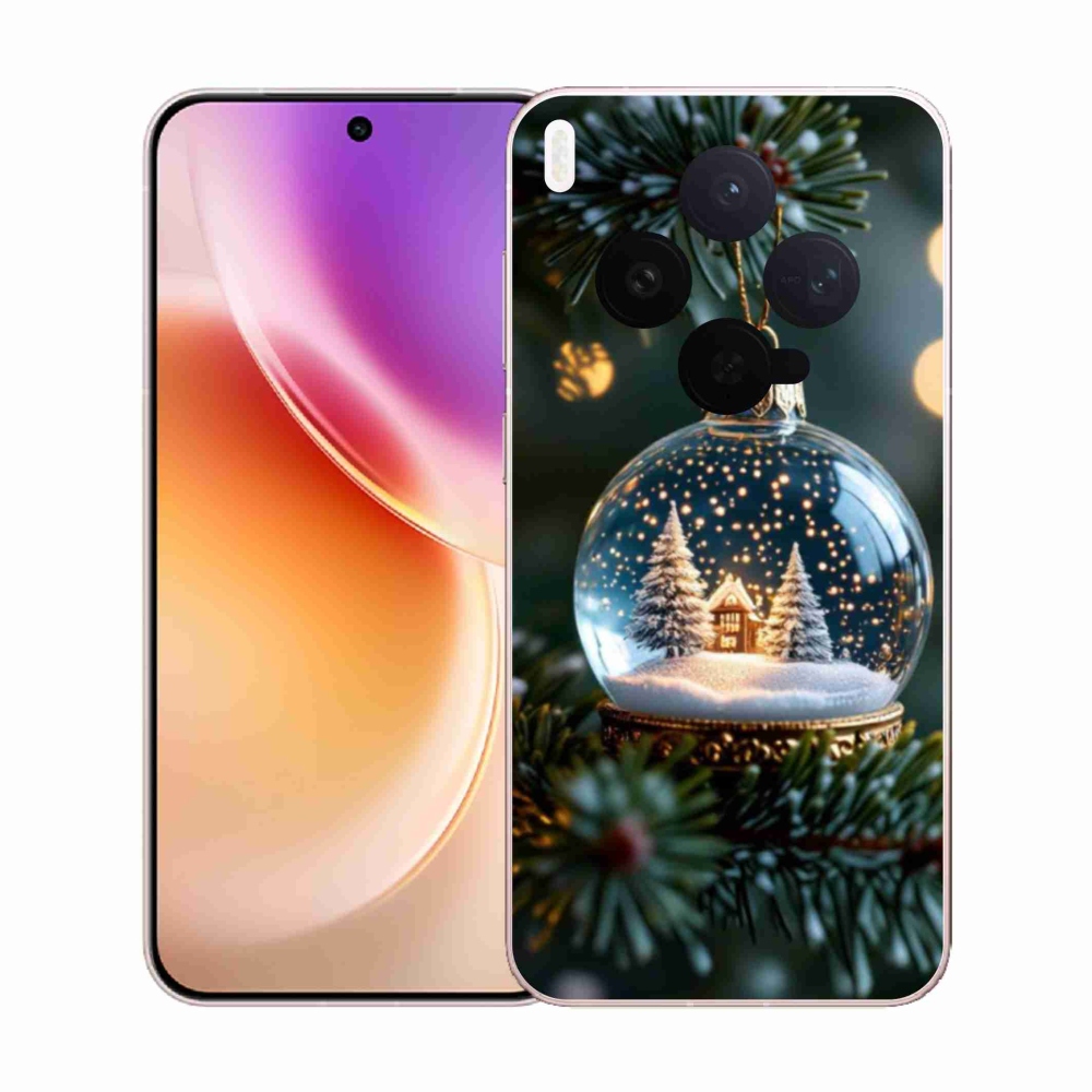 Gélový kryt mmCase na Vivo X300 5G - vianočné gule 2