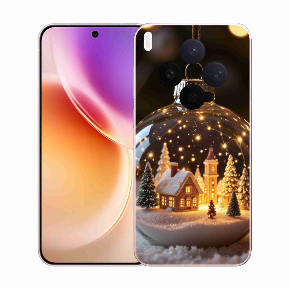 Gélový kryt mmCase na Vivo X300 5G - vianočné gule 3