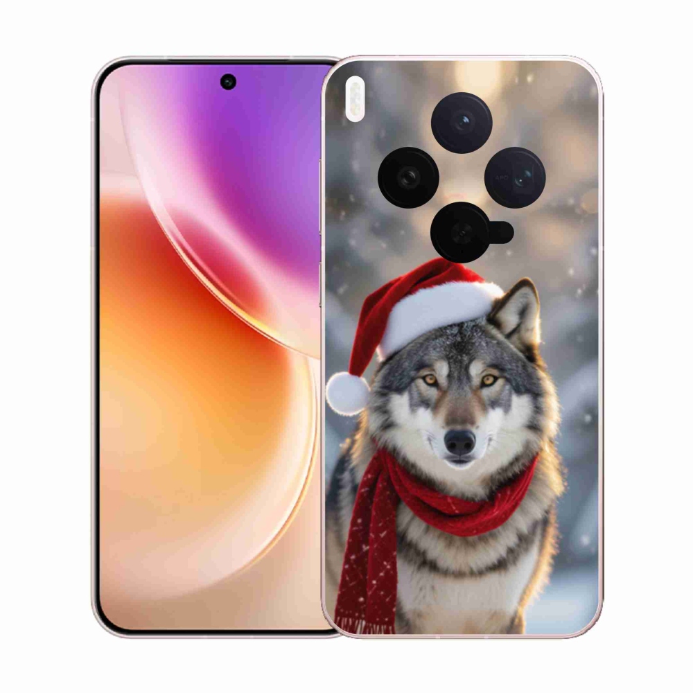 Gélový kryt mmCase na Vivo X300 5G - vianočný vlk