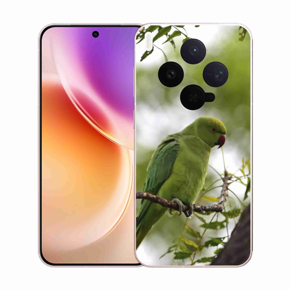 Gélový kryt mmCase na Vivo X300 5G - zelený papagáj