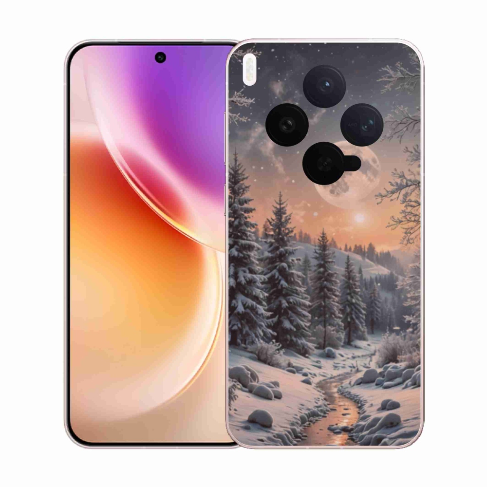 Gélový kryt mmCase na Vivo X300 5G - zimná krajina 2