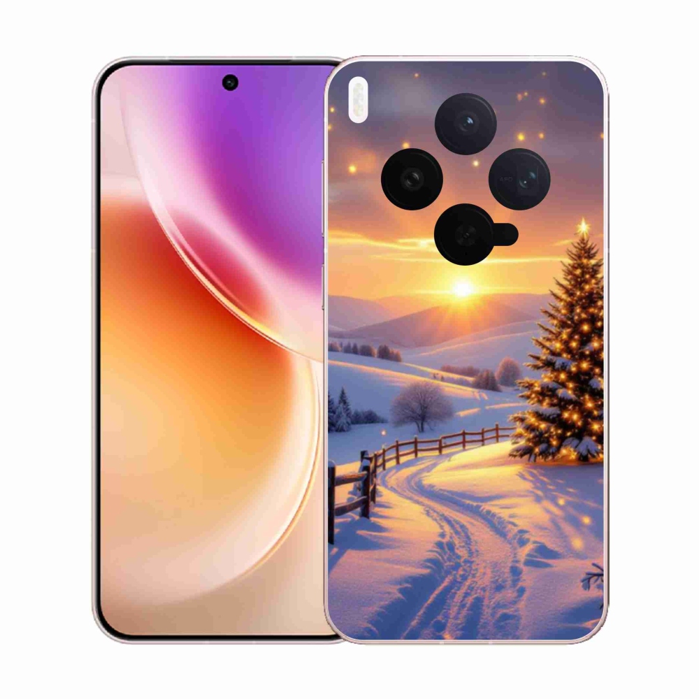 Gélový kryt mmCase na Vivo X300 5G - zimná krajina