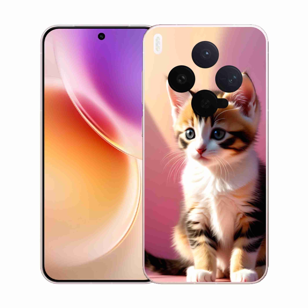 Gélový kryt mmCase na Vivo X300 5G - zvedavé mačiatko 2