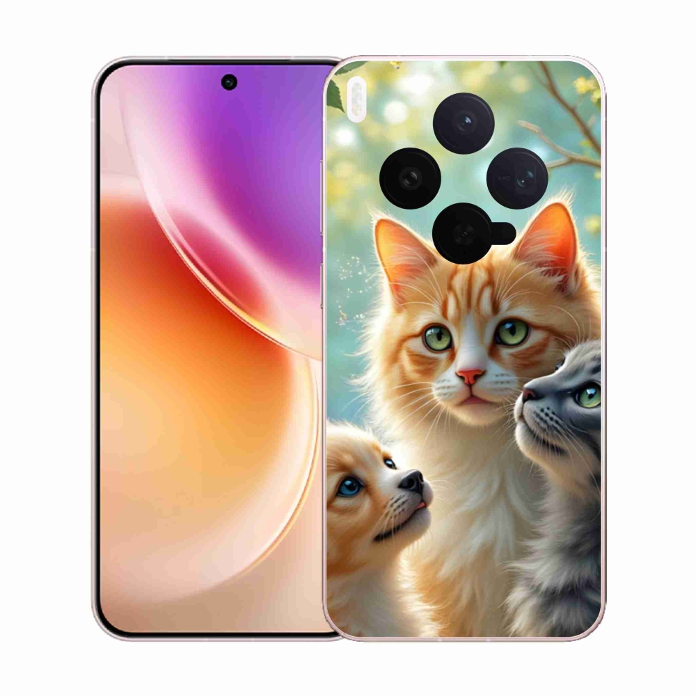 Gélový kryt mmCase na Vivo X300 5G - zvieracie priateľstvo 2