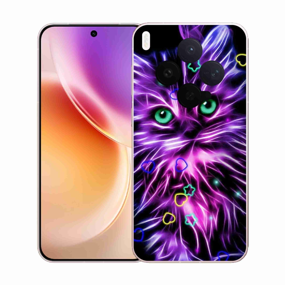 Gélový kryt mmCase na Vivo X300 - abstraktná mačka