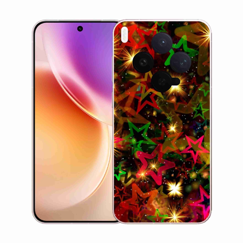 Gélový kryt mmCase na Vivo X300 - farebné hviezdičky