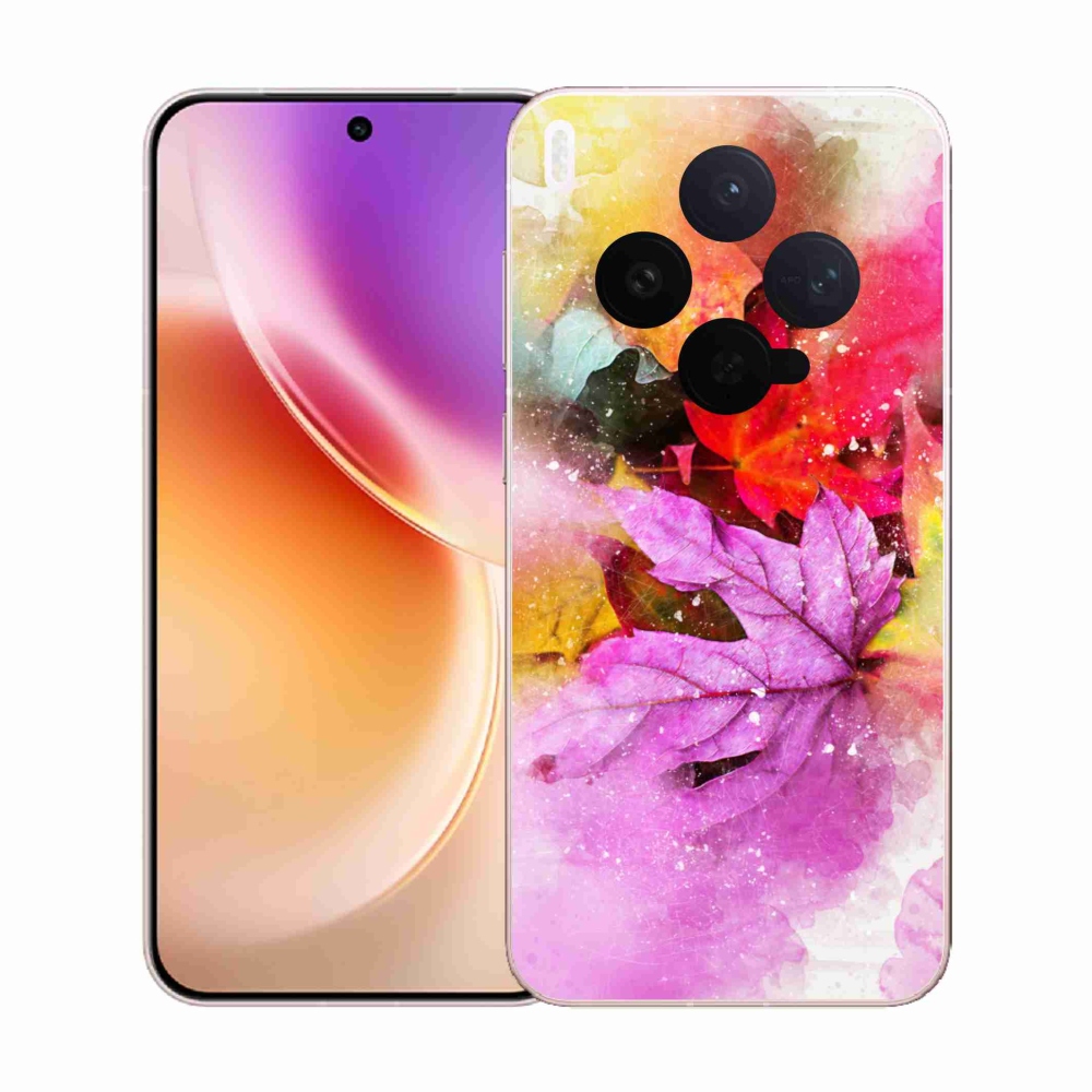 Gélový kryt mmCase na Vivo X300 - farebné listy