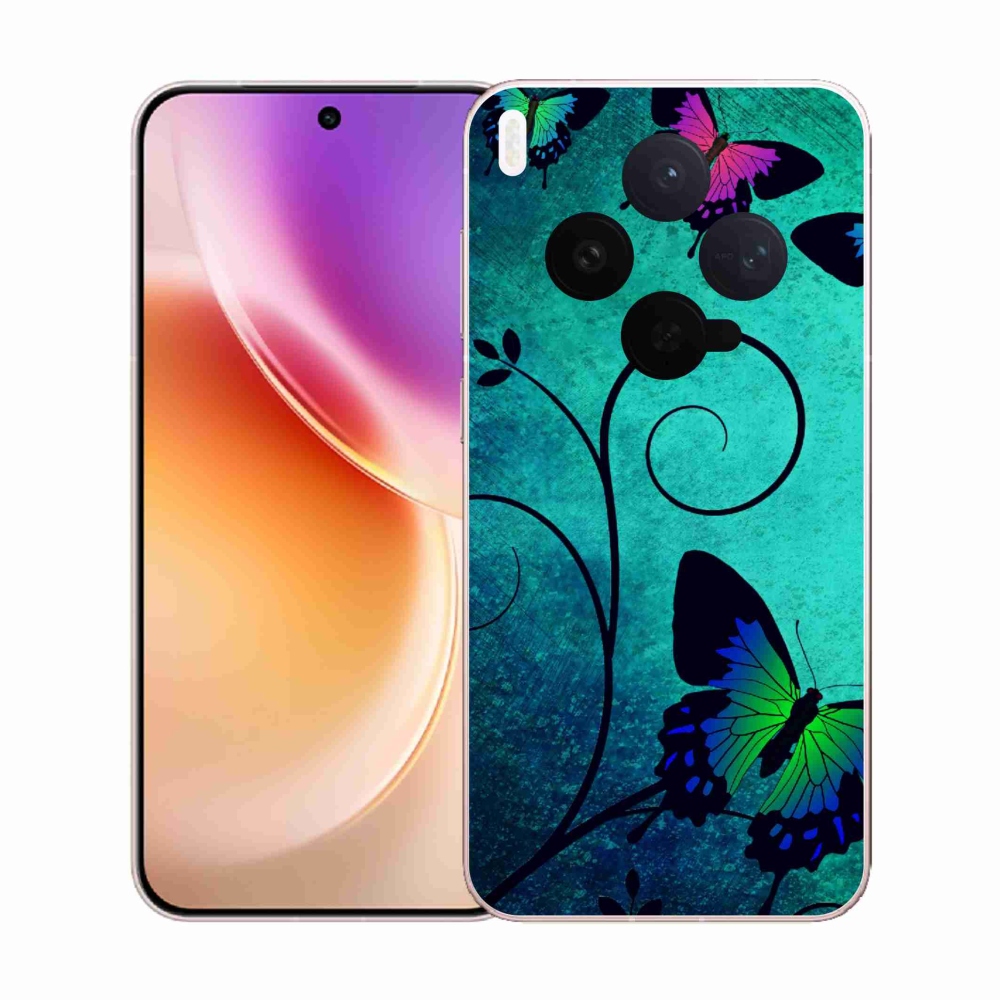 Gélový kryt mmCase na Vivo X300 - farební motýle