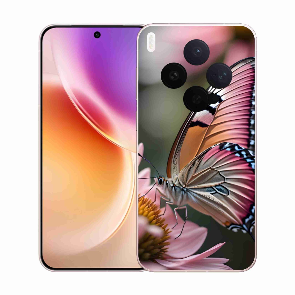 Gélový kryt mmCase na Vivo X300 - farebný motýľ