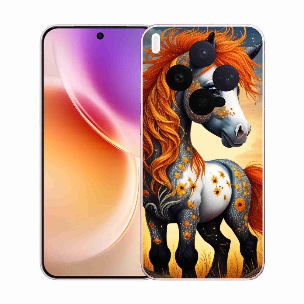 Gélový kryt mmCase na Vivo X300 - farebný poník