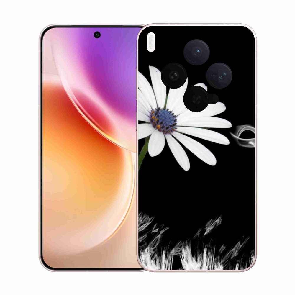 Gélový kryt mmCase na Vivo X300 - biela kvetina