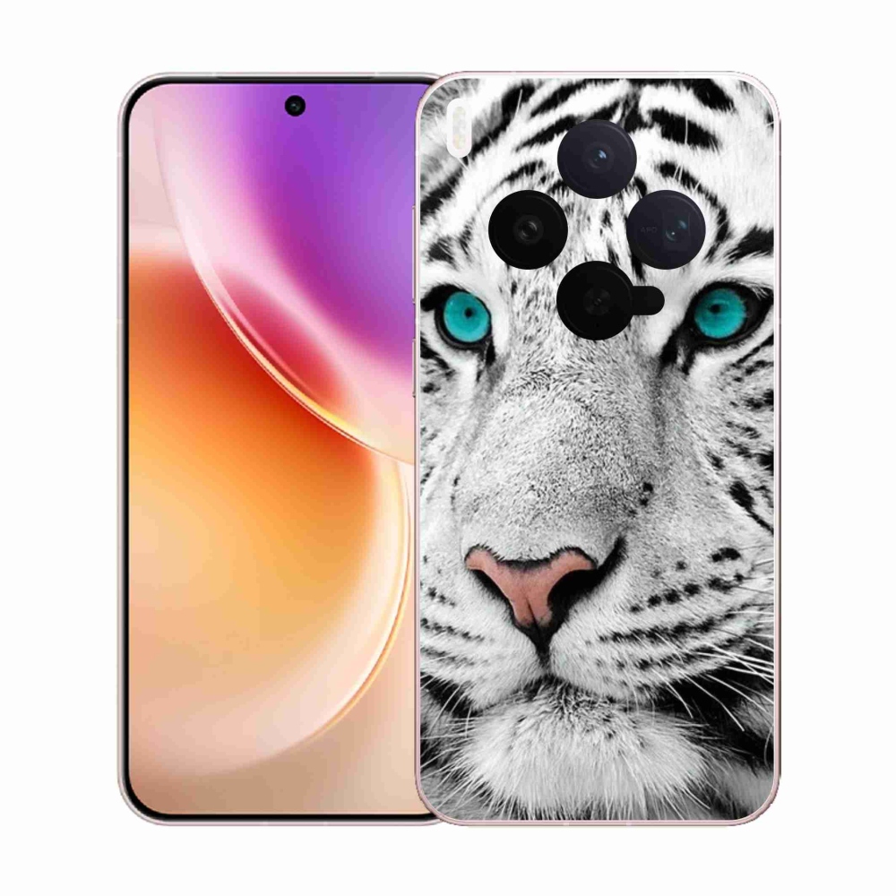 Gélový kryt mmCase na Vivo X300 - biely tiger