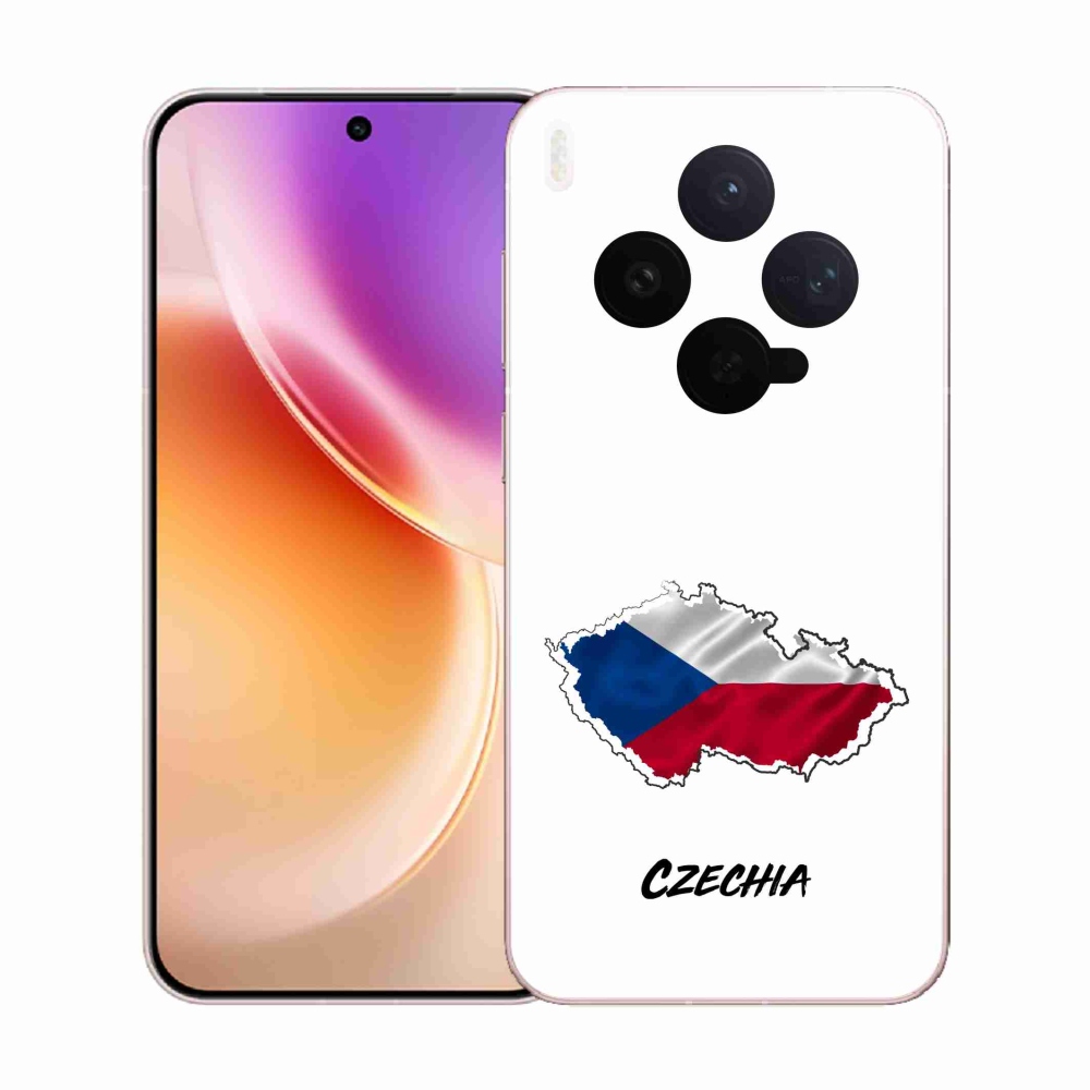 Gélový kryt mmCase na Vivo X300 - Czechia biele pozadie