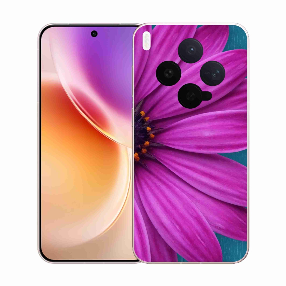 Gélový kryt mmCase na Vivo X300 - fialová margaréta