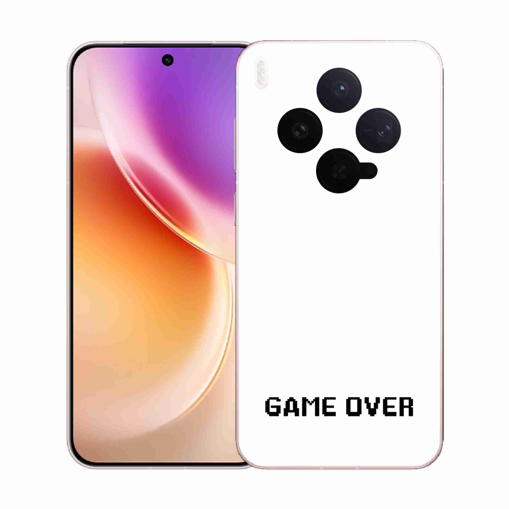 Gélový kryt mmCase na Vivo X300 - game over biele pozadie