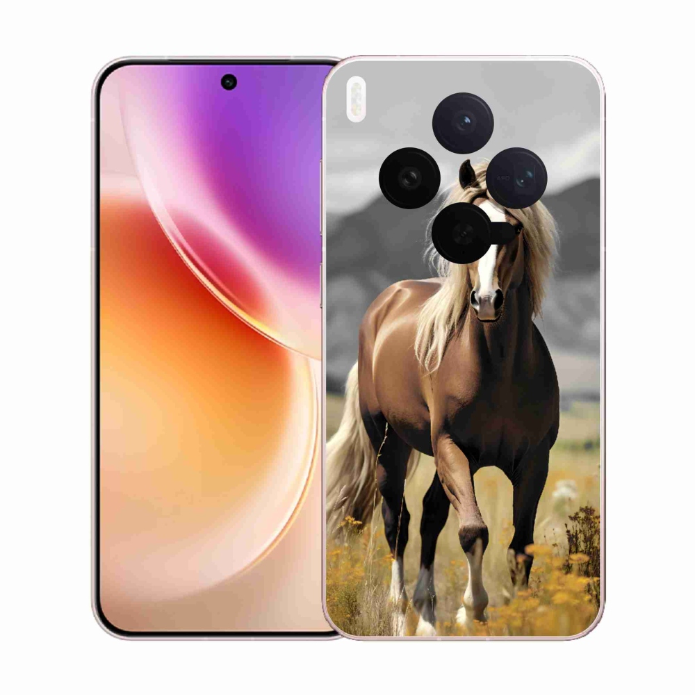 Gélový kryt mmCase na Vivo X300 - hnedý kôň 1