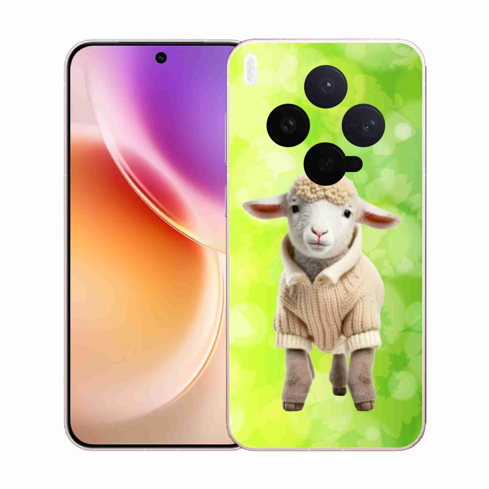 Gélový kryt mmCase na Vivo X300 - jahňa vo svetri