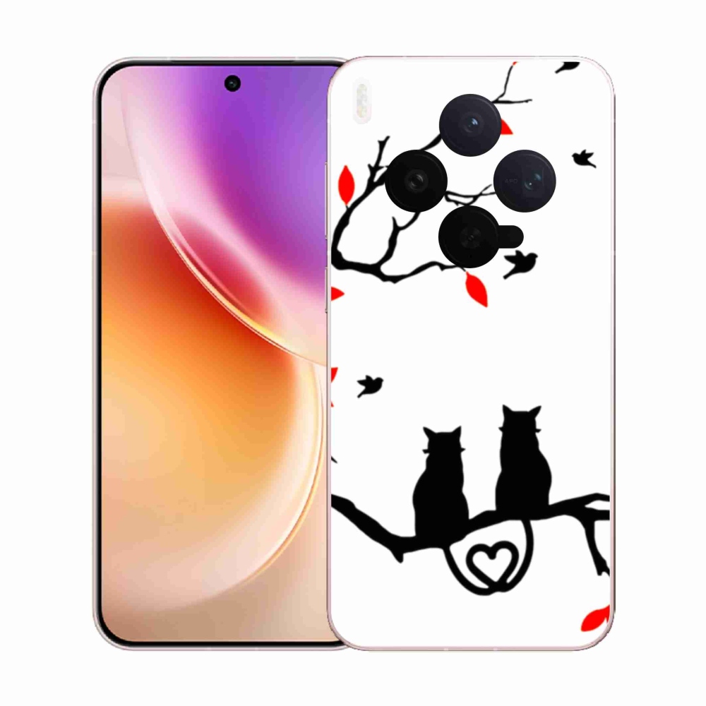 Gélový kryt mmCase na Vivo X300 - mačacia láska