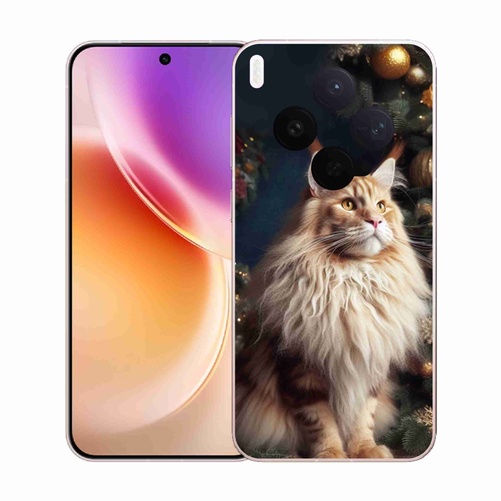 Gélový kryt mmCase na Vivo X300 - mačka pri stromčeku