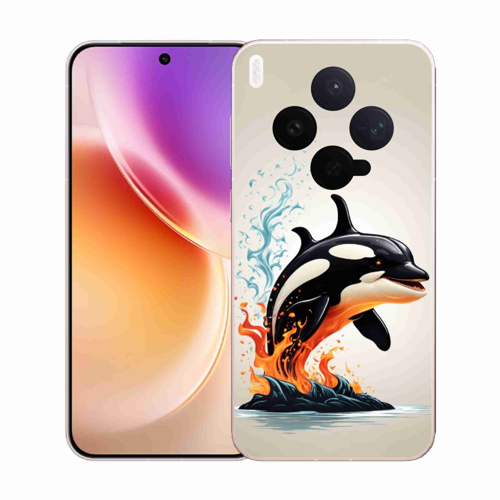 Gélový kryt mmCase na Vivo X300 - kosatka