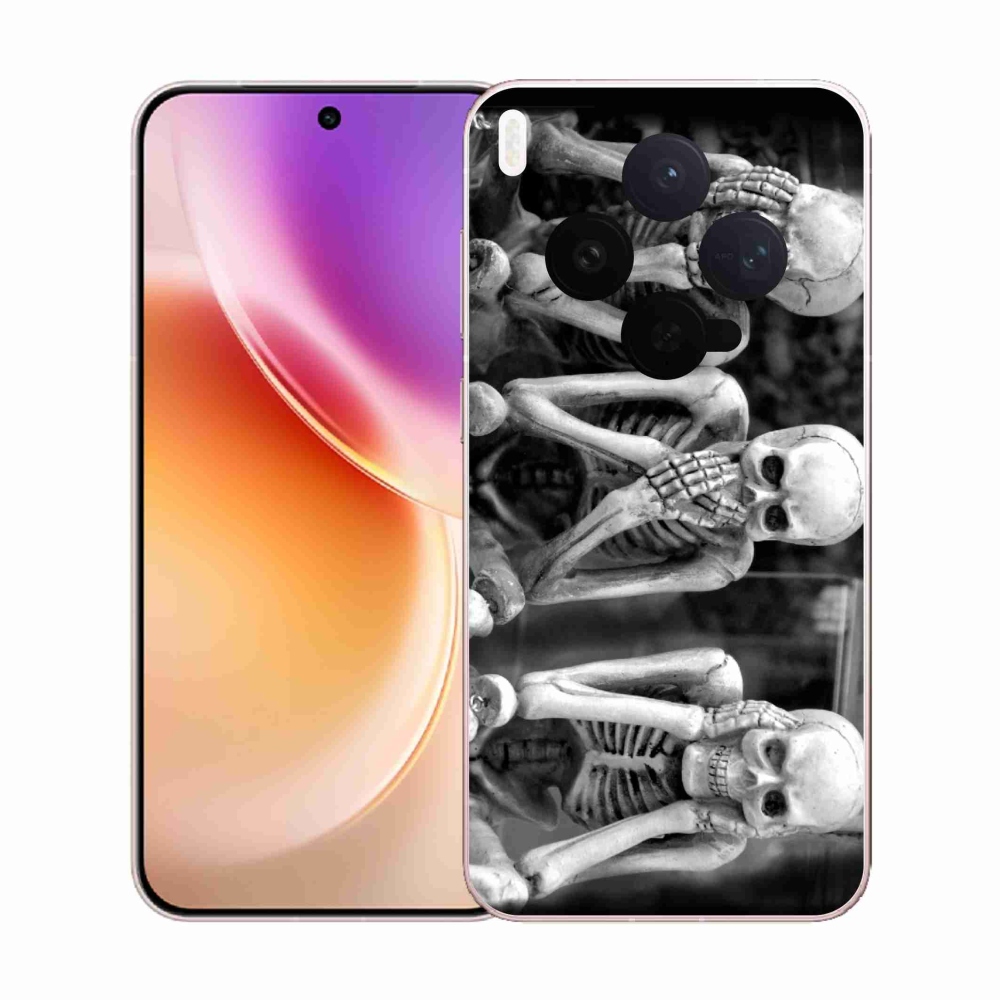 Gélový kryt mmCase na Vivo X300 - kostlivci