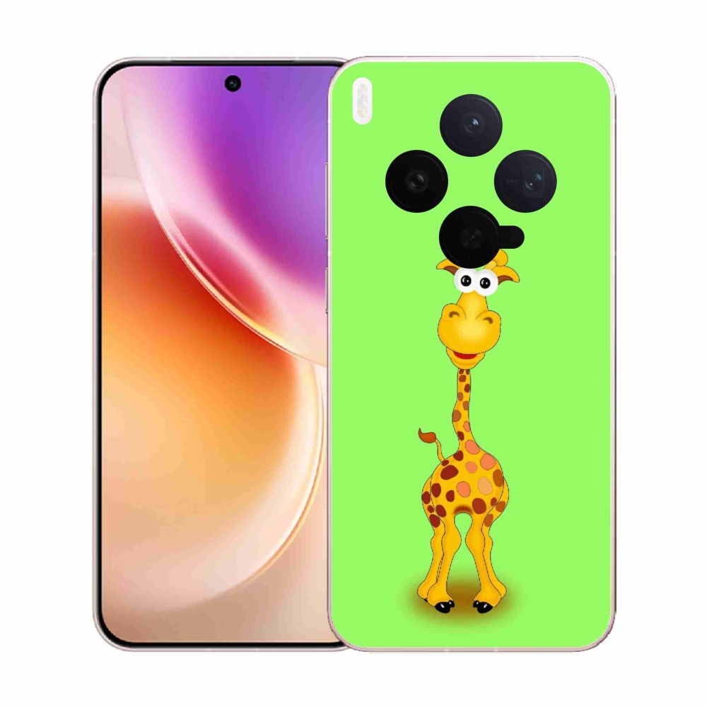 Gélový kryt mmCase na Vivo X300 - kreslená žirafa